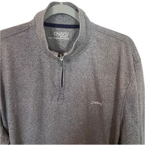 Chaps sport  men’s Gray Quarter-Zip Pullover size XXL good condition